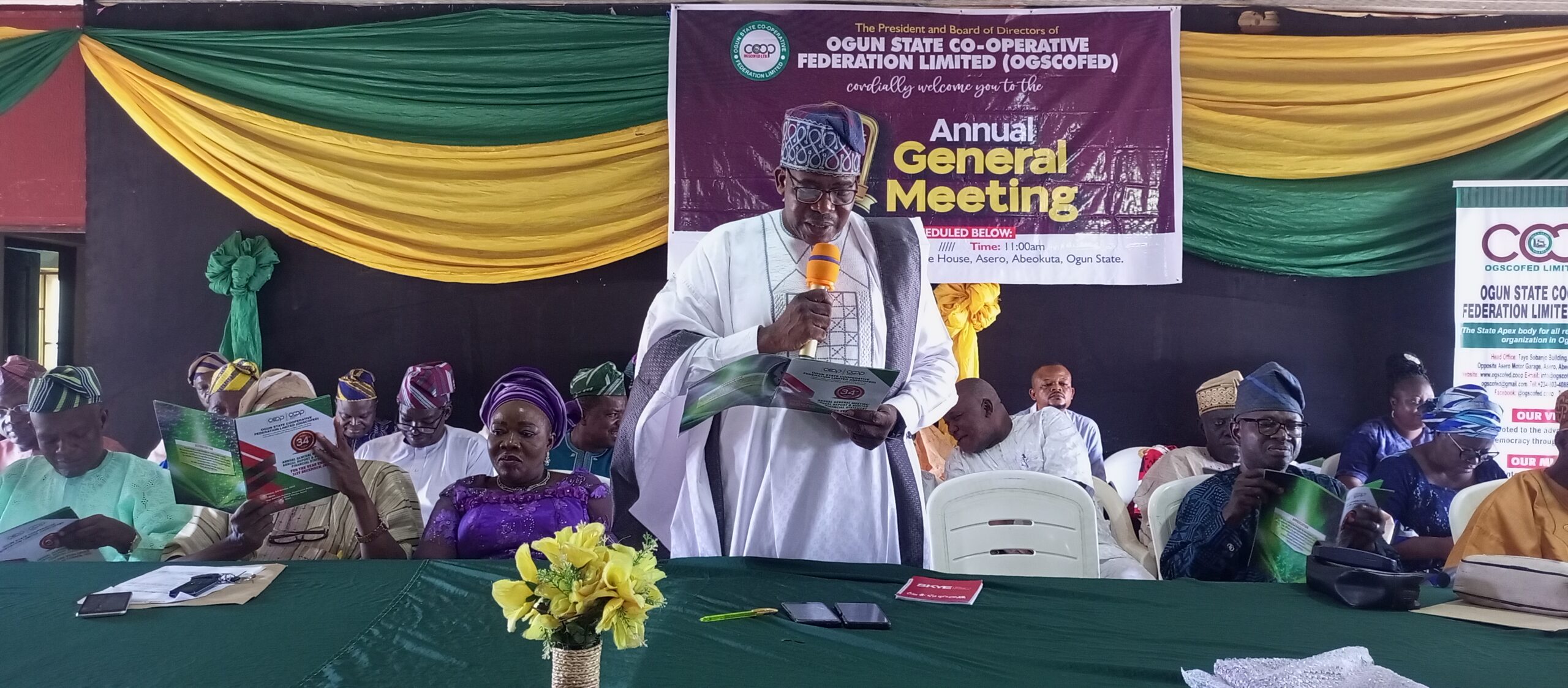 OGSCOFED 34TH AGM: Cooperative Federation Records Excess of #9m