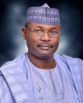 INEC Chairman Prof. Mahmood Yakubu, Commends the President of the INEC Cooperative Society on Winning Awards