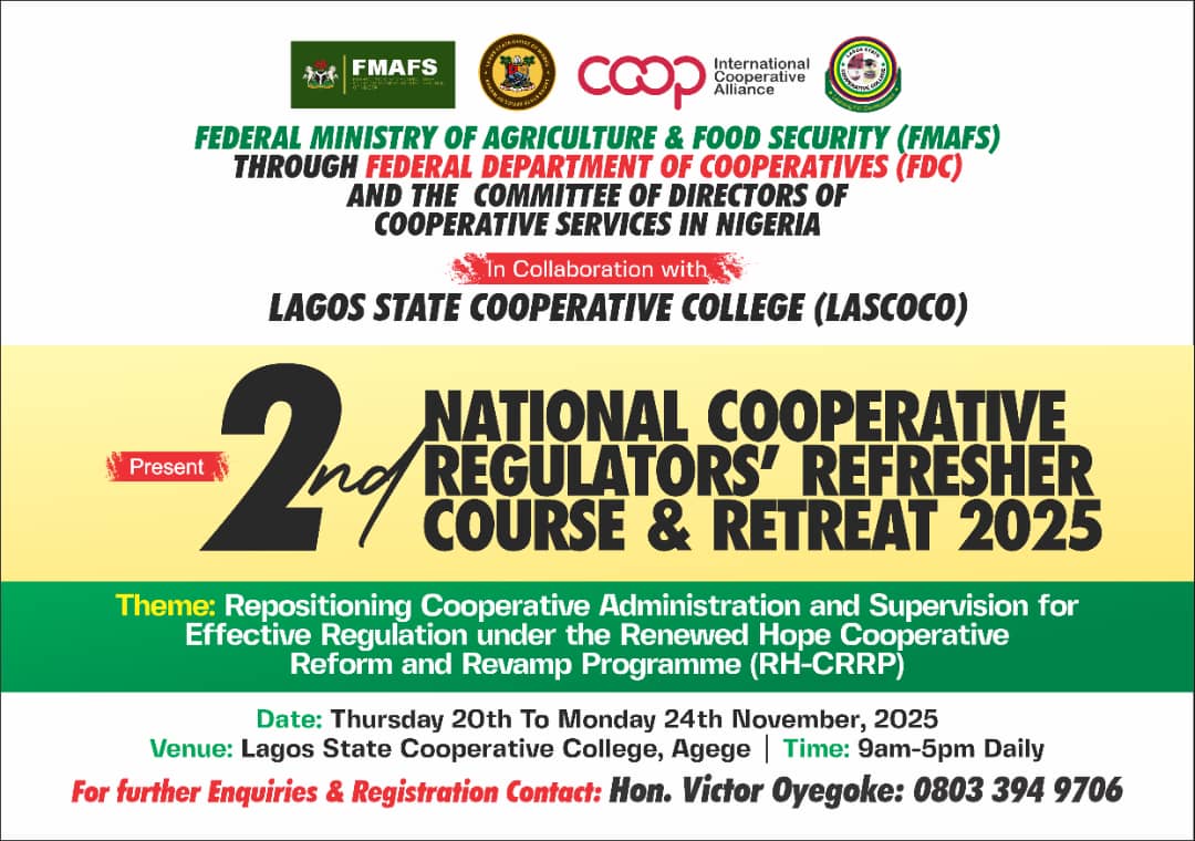 Strengthening Partnerships for Cooperative Excellence: CRASoN and LASCOCO Deepen Collaboration Ahead of 7th Nigerian National Cooperative Awards